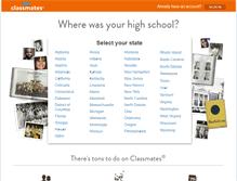 Tablet Screenshot of classmates.com